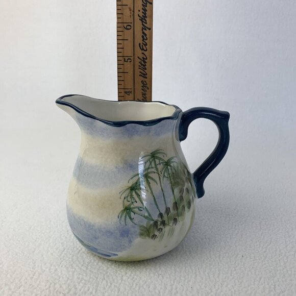 Sakura Creamer Paul Brent Hand Painted Coastal Plantation Home Discontinued - Picture 7 of 8